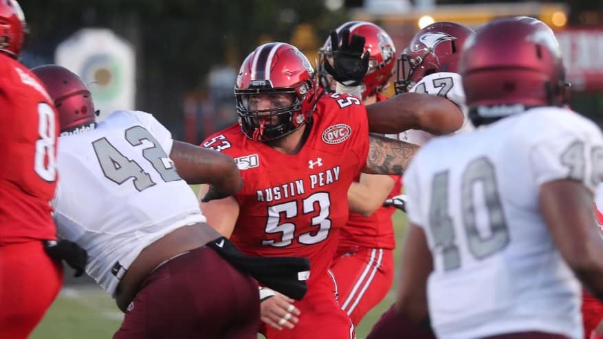 2020 FCS Jersey Countdown: 53 — The Best Player Who Wears No. 53 Is Austin Peay’s Blake Mitchell