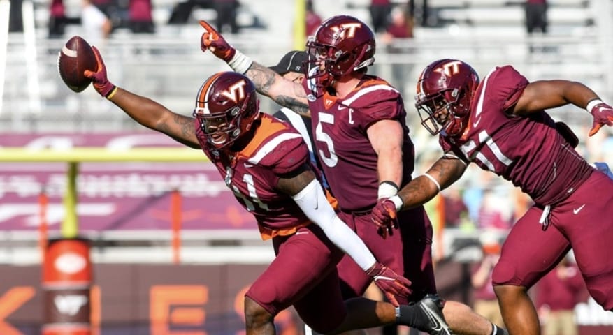 Week 11 College Football Odds: Virginia Tech (-2.5) is the