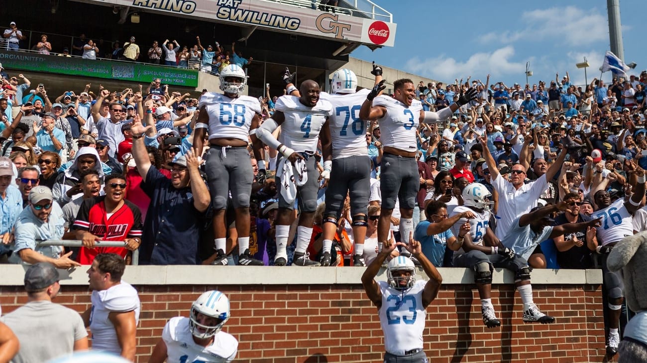 The Citadel defeated Georgia Tech 27-24 in 2019 and got $400,000 to do it. (Photo: The Citadel Athletics)