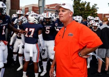 UT Martin head football coach Jason Simpson