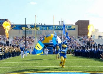 Delaware football entrance