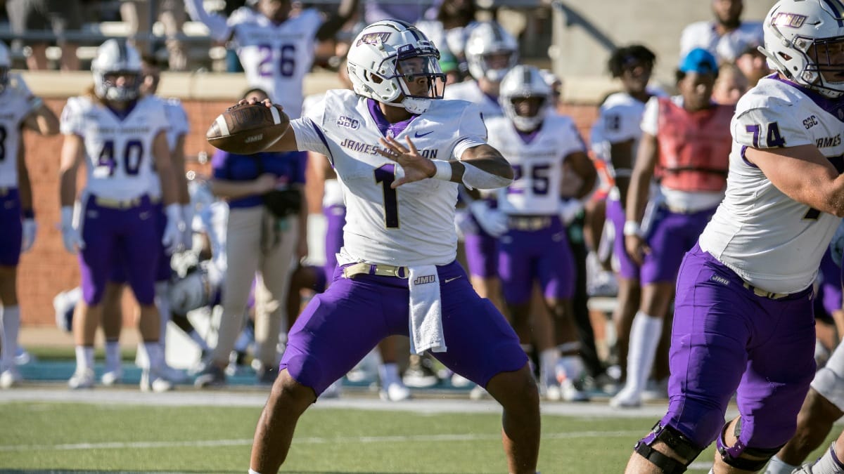 James Madison quarterback Todd Centeio