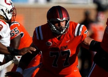 Troy offensive lineman Jake Andrews