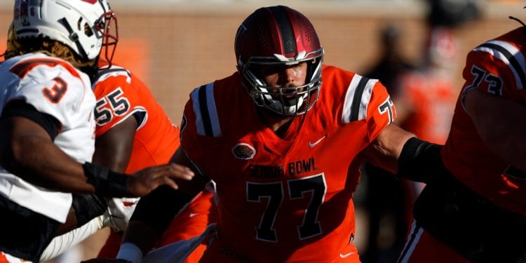 Troy offensive lineman Jake Andrews