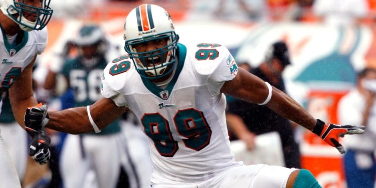 Miami Dolphins outside linebacker Jason Taylor