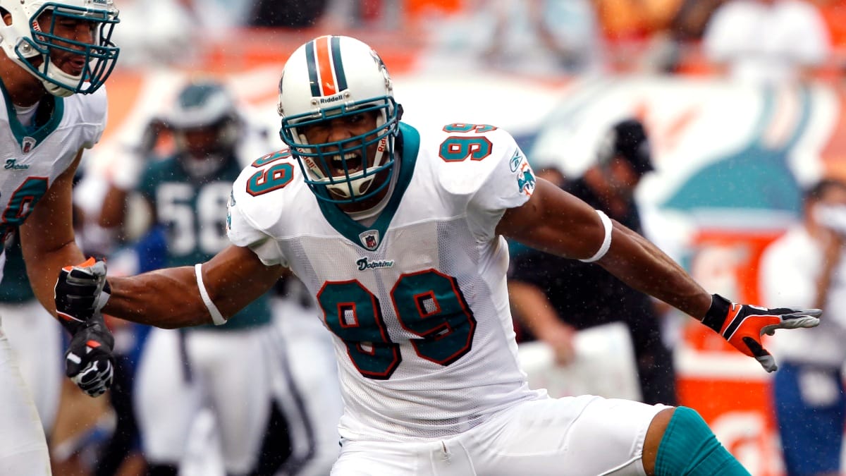 Miami Dolphins outside linebacker Jason Taylor