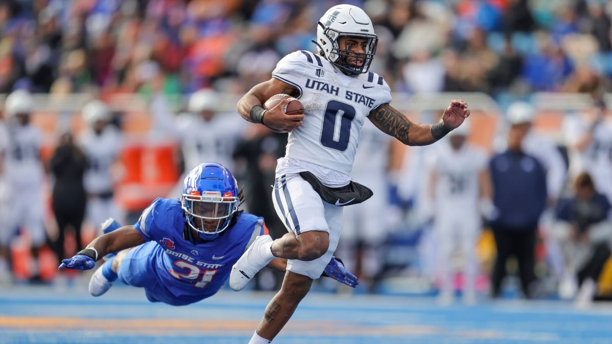 Utah State wide receiver Terrell Vaughn