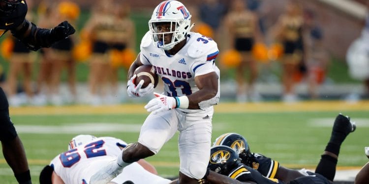 Louisiana Tech running back Marquis Crosby