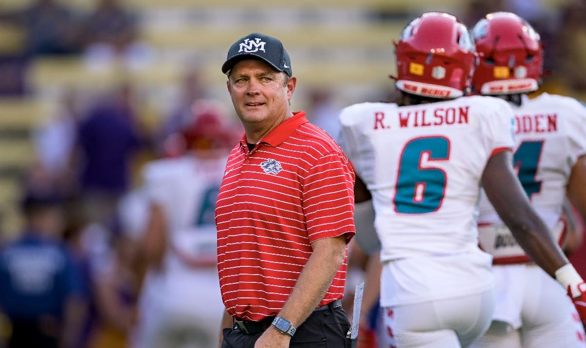 New Mexico head coach Danny Gonzales