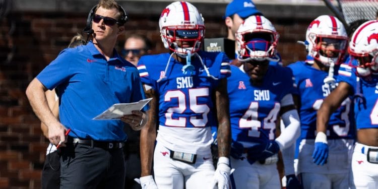 SMU head coach Rhett Lashlee
