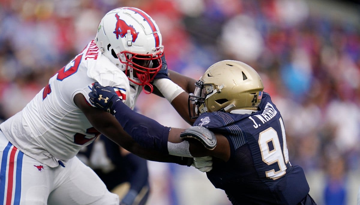 SMU offensive lineman Marcus Bryant