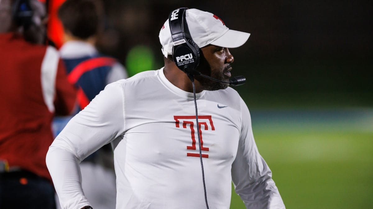 Temple Head Coach Stan Drayton's Career Record, Age & Resume - HERO Sports