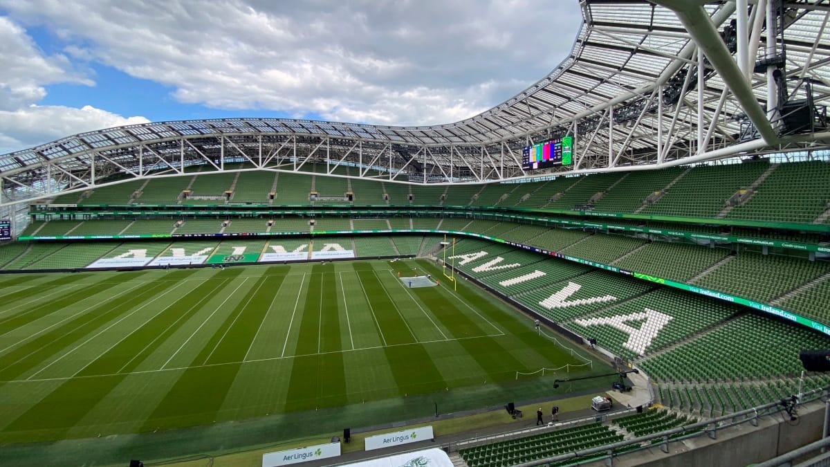 Aviva Stadium in Dublin, Ireland
