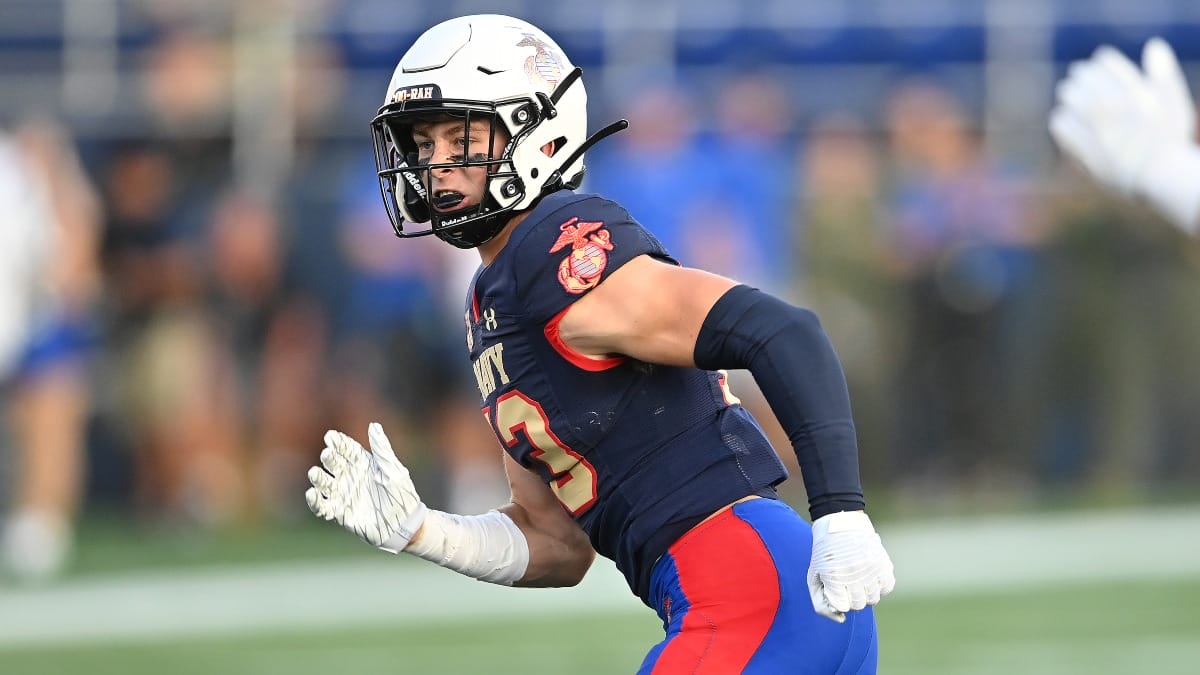 Navy wide receiver Colin O’Connor