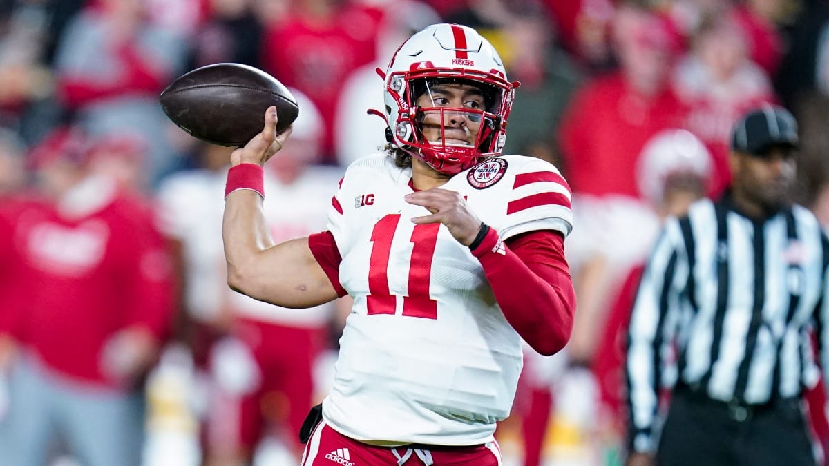Nebraska quarterback Casey Thompson