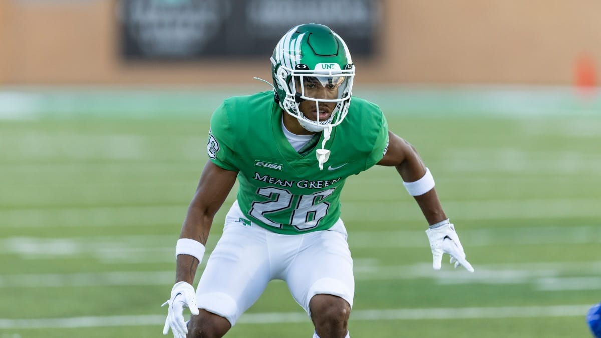 North Texas defensive back Ridge Texada