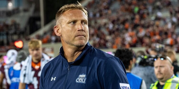 Old Dominion head coach Ricky Rahne