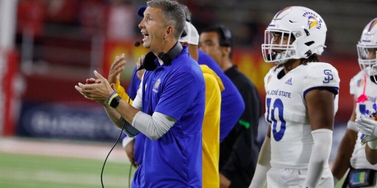 San Jose State coach Brent Brennan