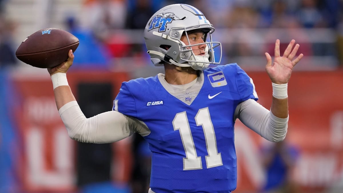 Middle Tennessee quarterback Nicholas Vattiato