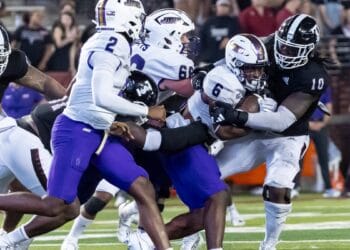 Troy linebacker Jayden McDonald