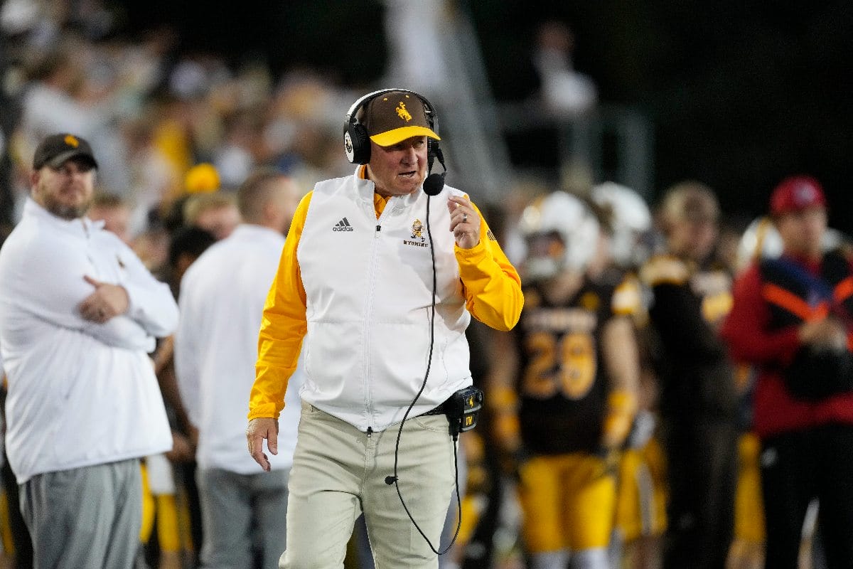 Wyoming head coach Craig Bohl