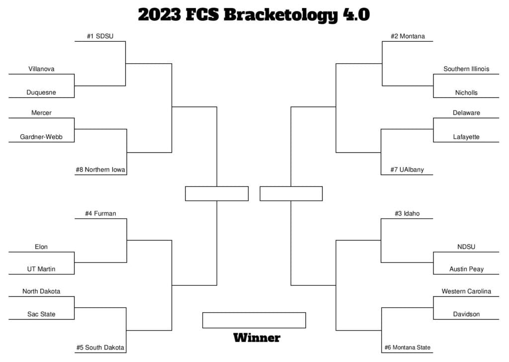 2023 FCS Bracketology 4.0