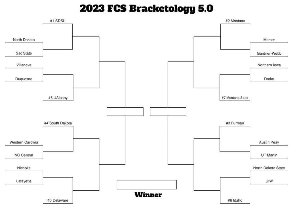 2023 FCS Bracketology 5.0