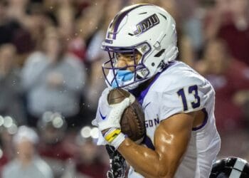 James Madison wide receiver Elijah Sarratt