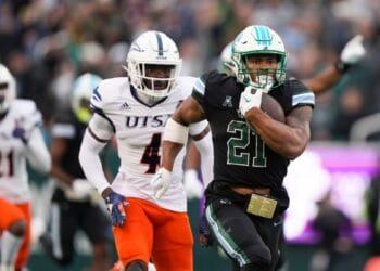 Tulane running back Makhi Hughes