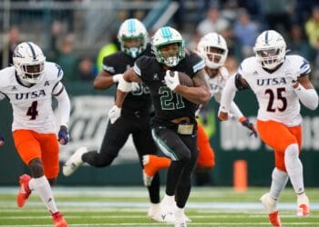 Tulane running back Makhi Hughes