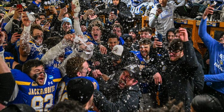 SDSU semifinal celebration