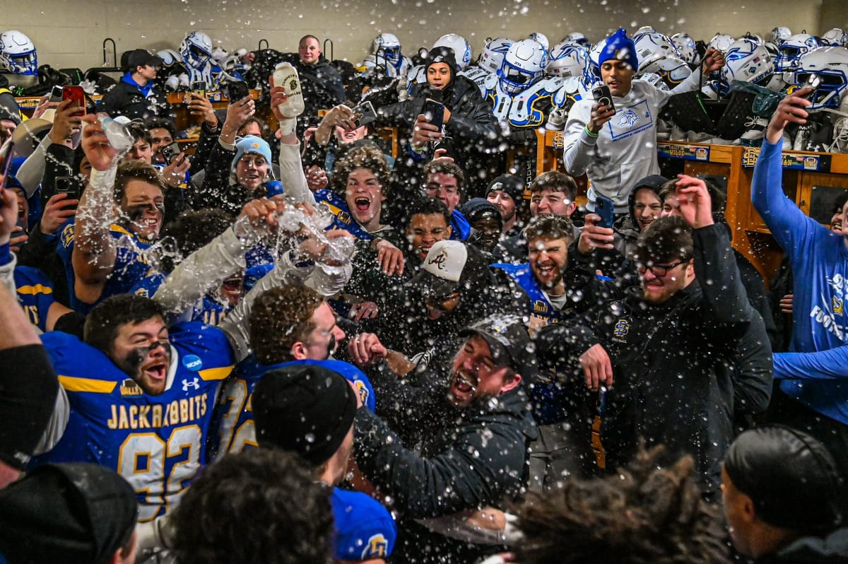 SDSU semifinal celebration