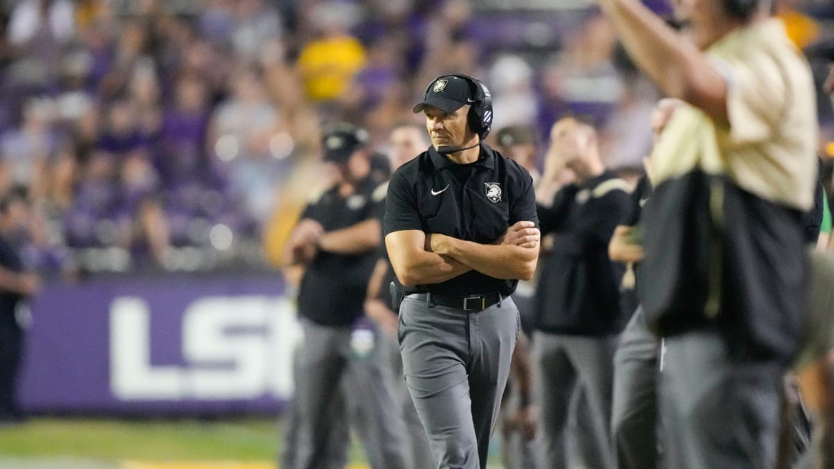 Army head coach Jeff Monken