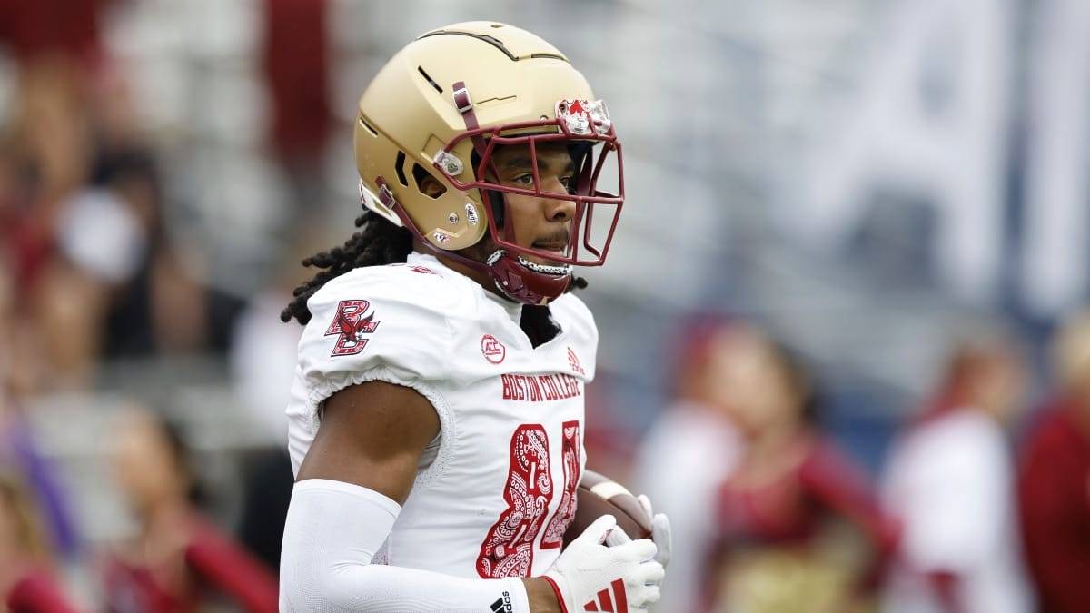 Boston College wide receiver Taji Johnson