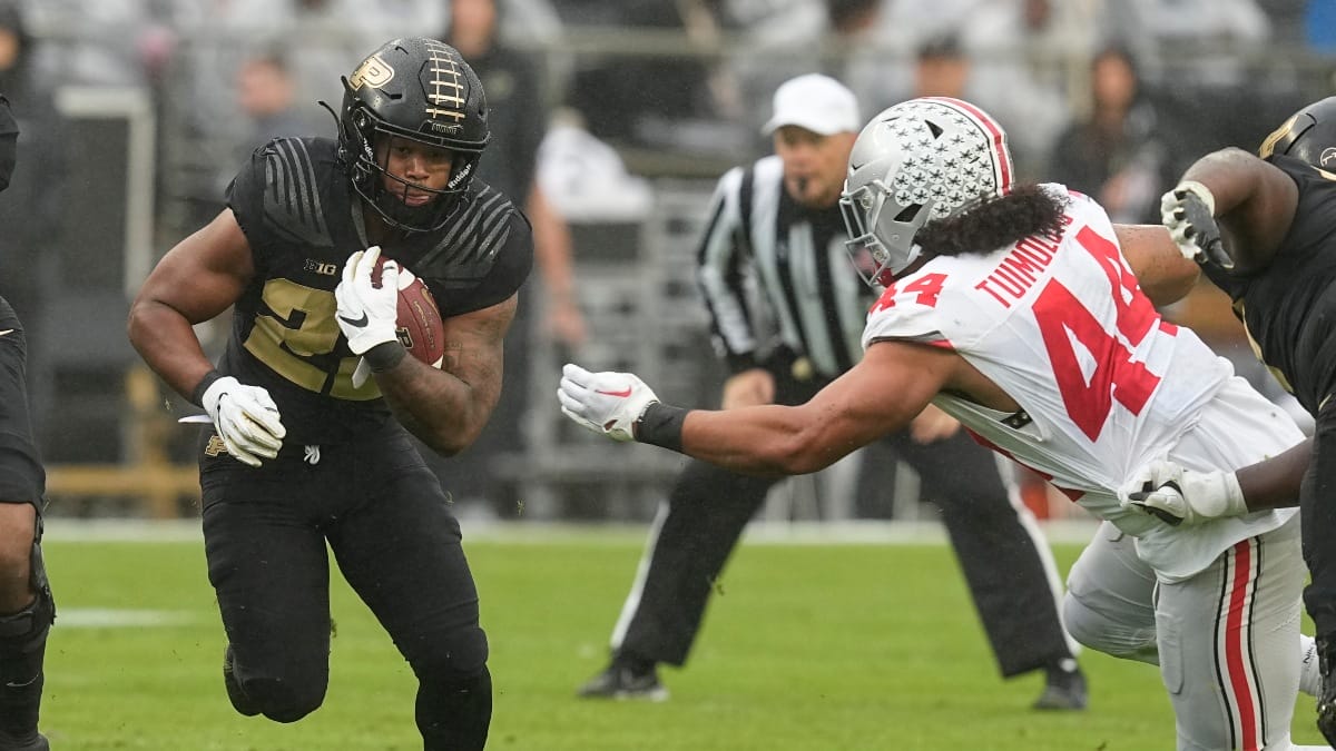 Purdue running back Dylan Downing