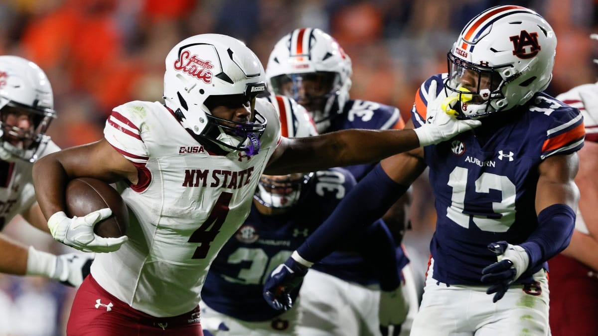 New Mexico State running back Star Thomas