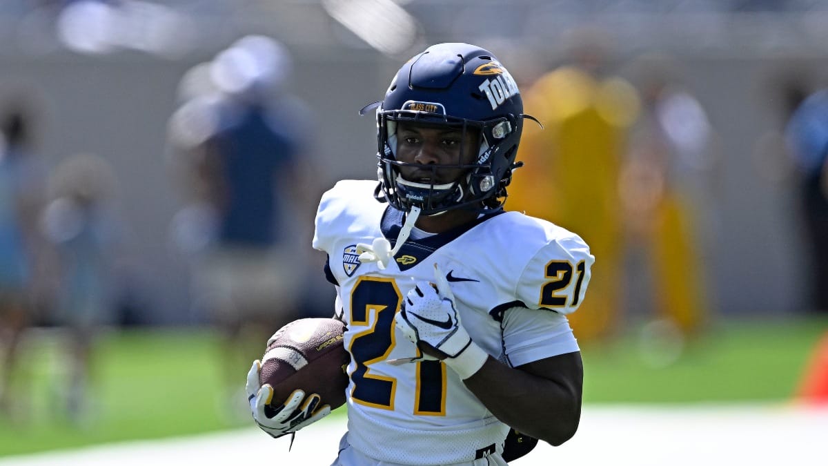 Toledo running back Jacquez Stuart