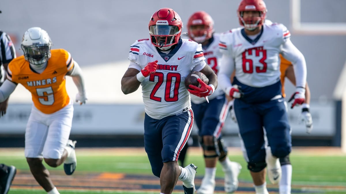 Liberty running back Quinton Cooley