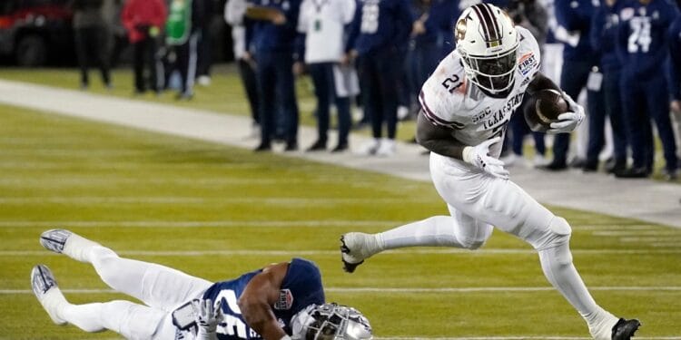 Texas State running back Ismail Mahdi