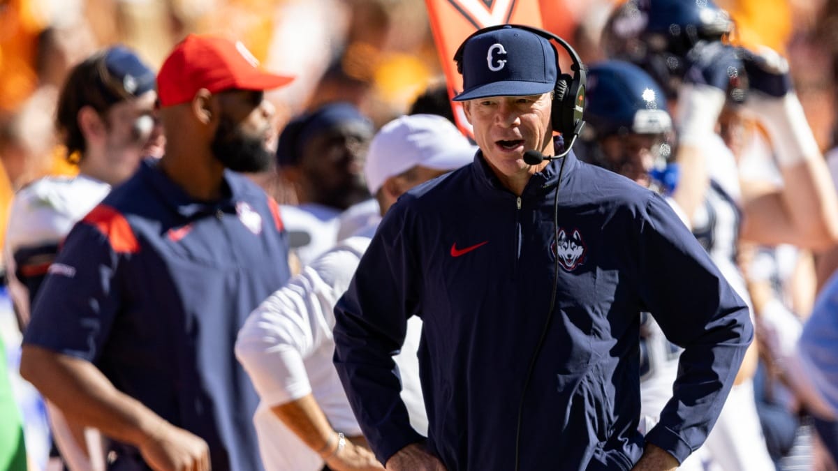 UConn head coach Jim Mora