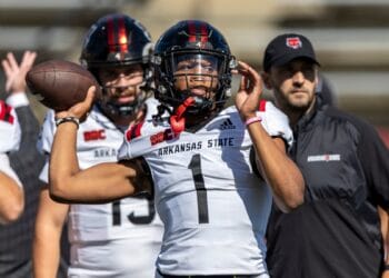 Arkansas State quarterback Jaylen Raynor