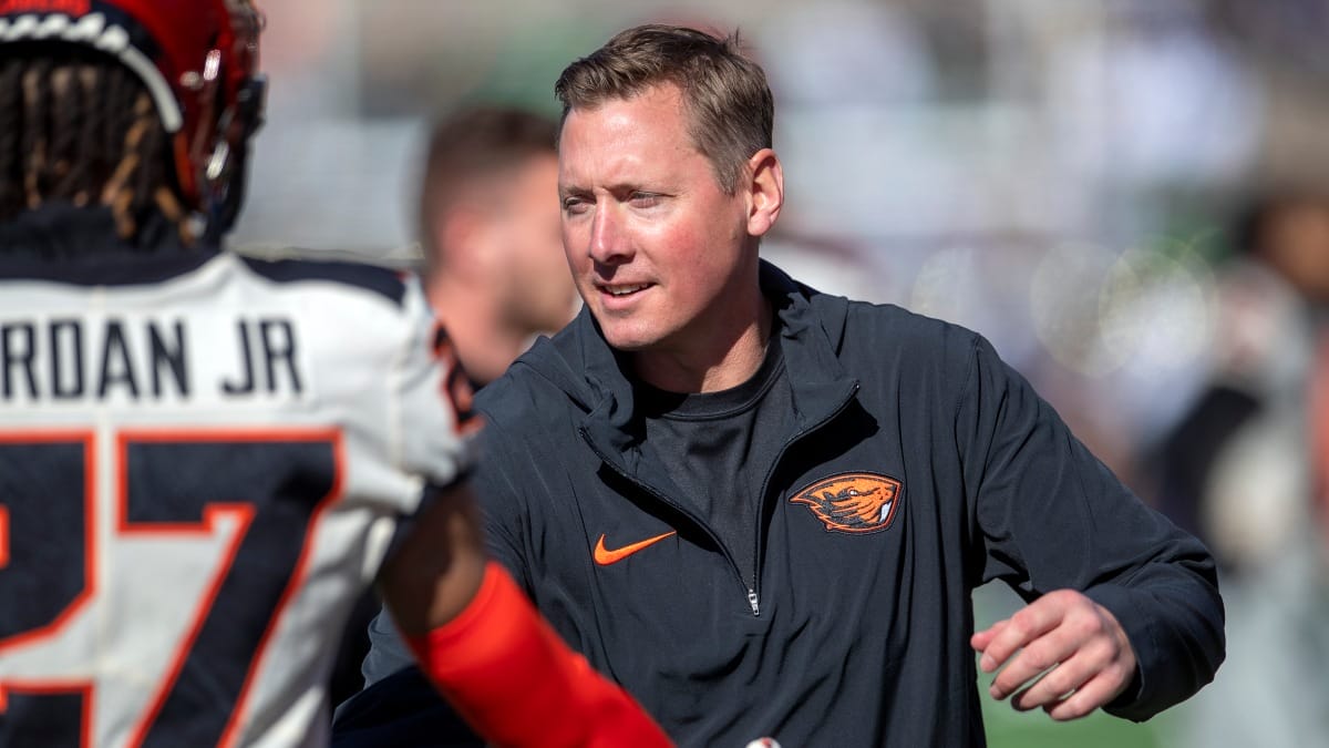 Oregon State head coach Trent Bray