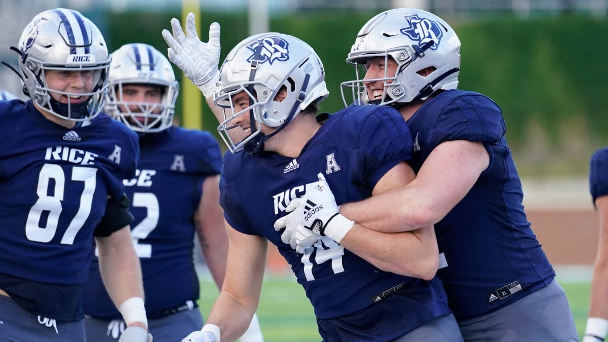 Rice tight end Boden Groen