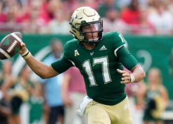 South Florida quarterback Byrum Brown