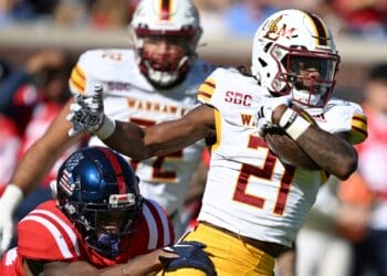 ULM running back Hunter Smith