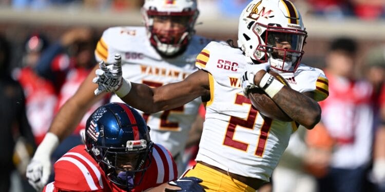 ULM running back Hunter Smith