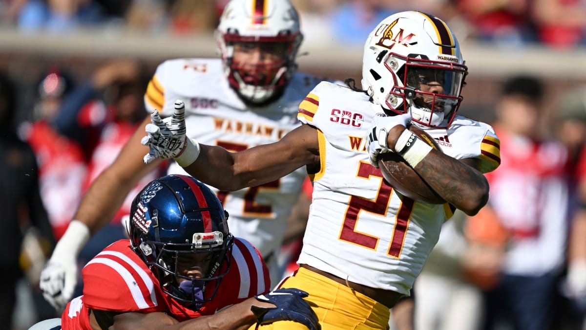 ULM running back Hunter Smith