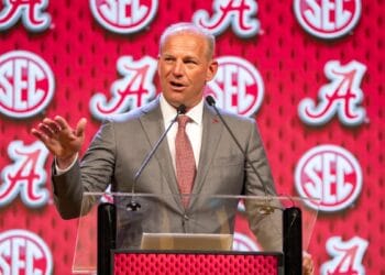 Alabama head football coach Kalen DeBoer