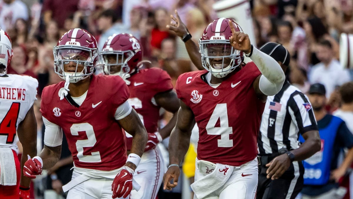 Alabama quarterback Jalen Milroe