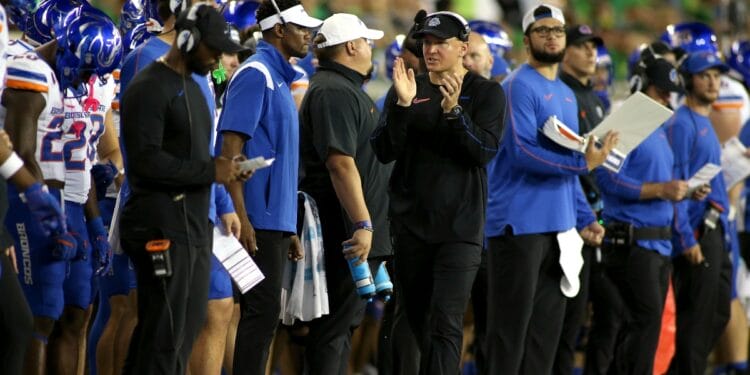 Boise State head coach Spencer Danielson